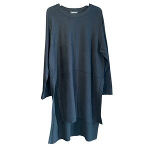Black Oversized Tunic by Claire France